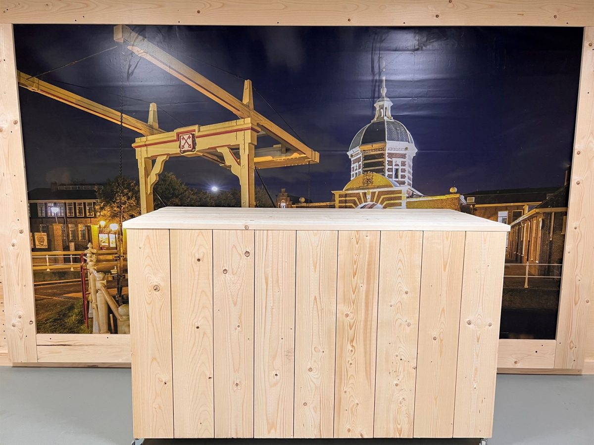 Steigerhouten Muur Bar ⭐ Snelle levering