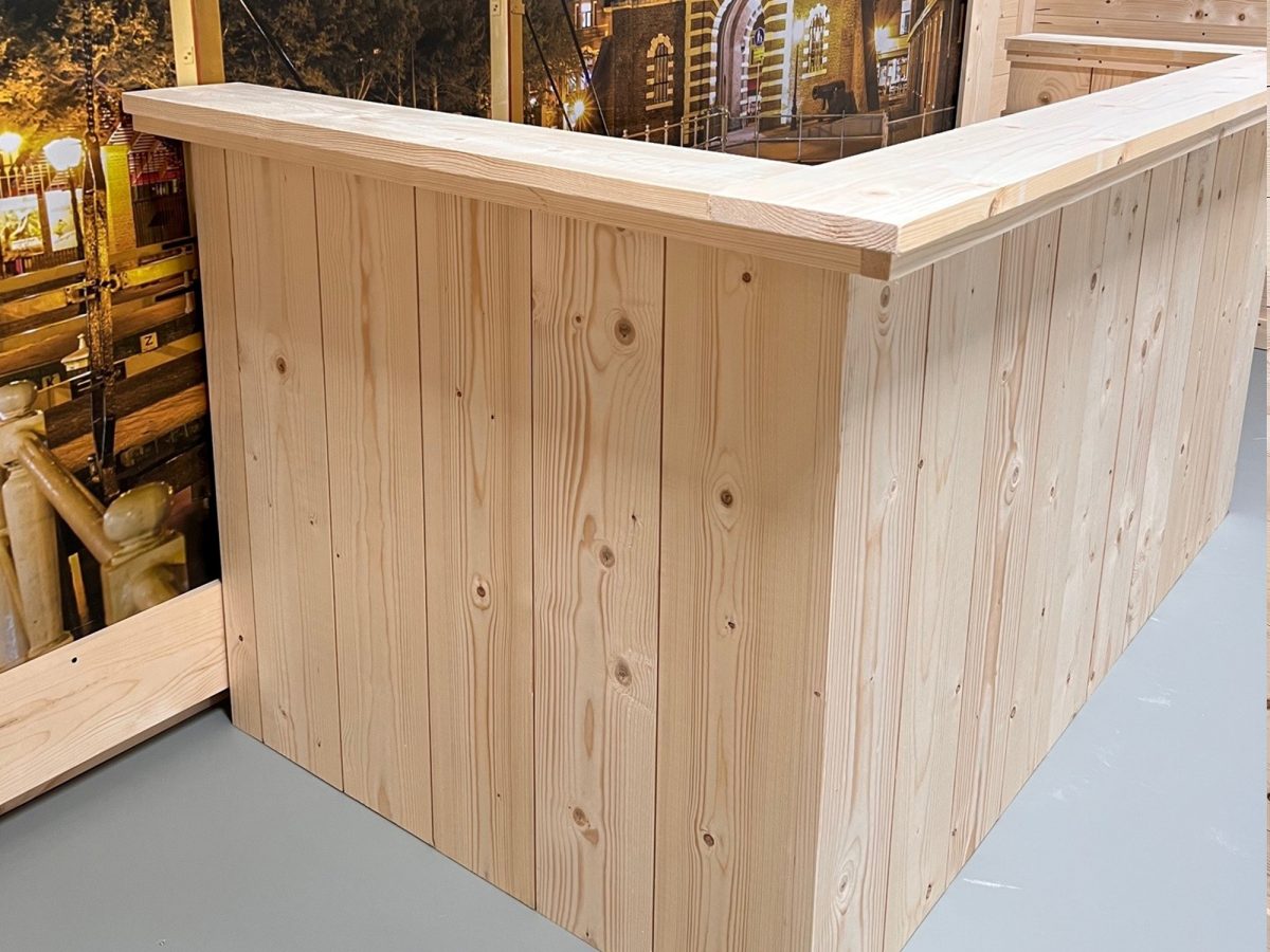 Steigerhouten Muur Bar ⭐ Snelle levering