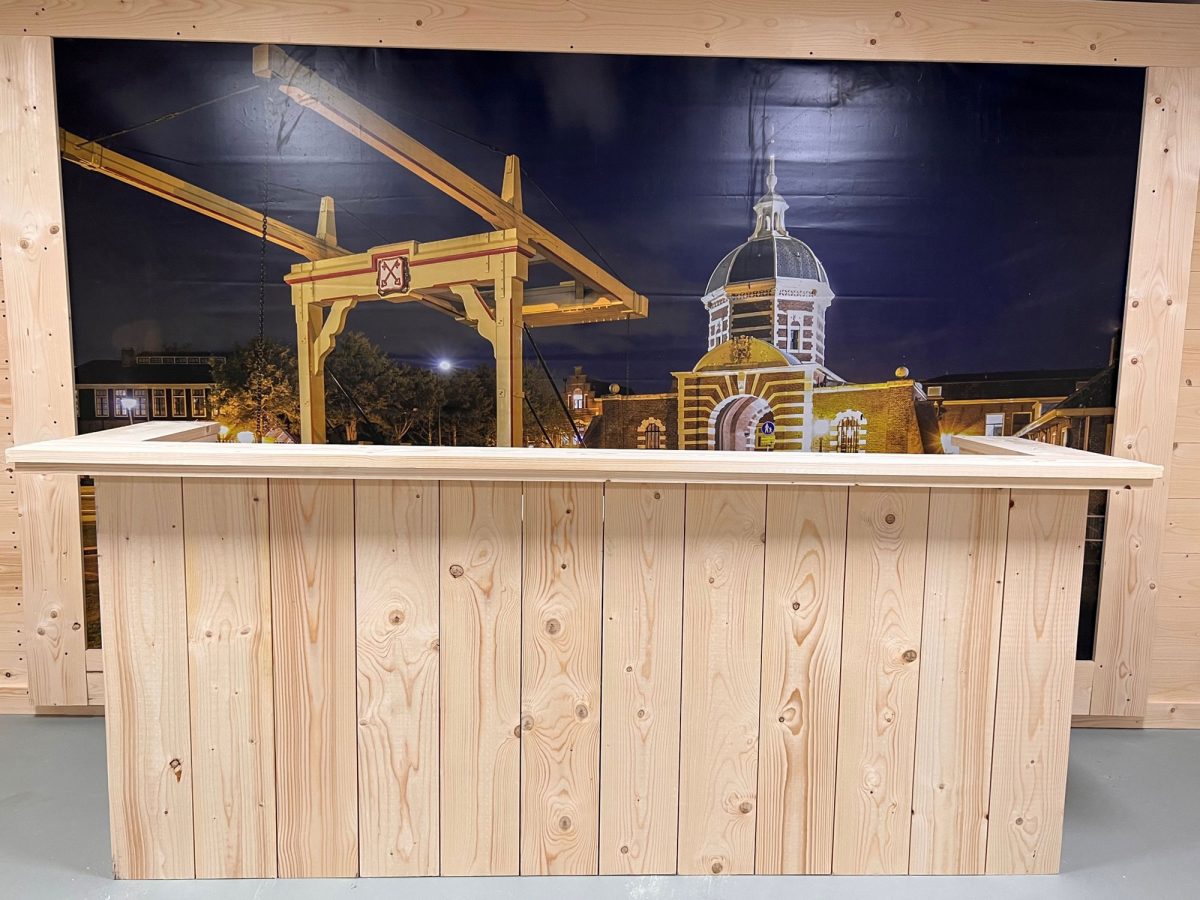 Steigerhouten Muur Bar ⭐ Snelle levering