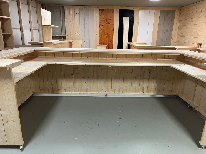 Steigerhouten U-vormige Bar - Afbeelding 4