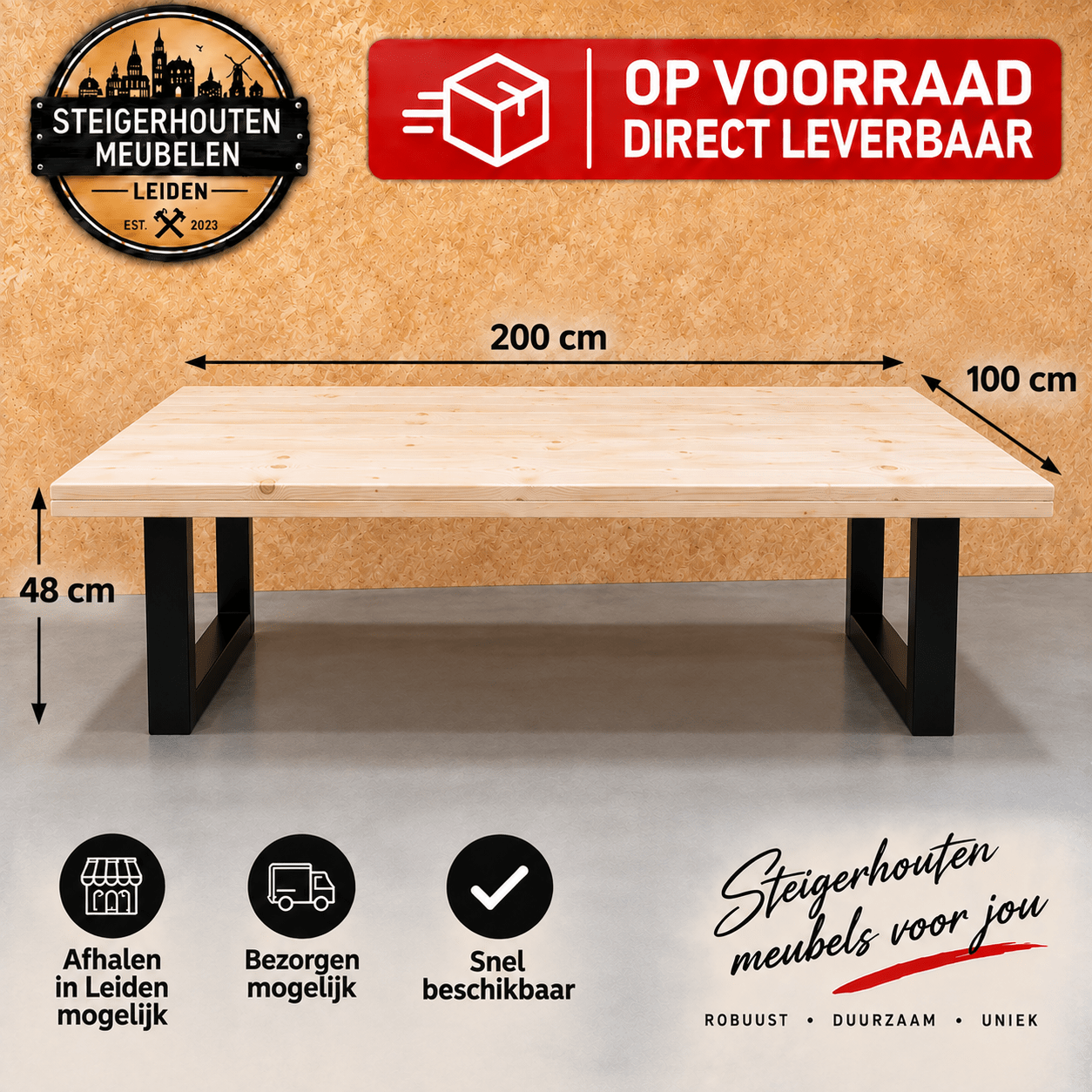 Steigerhouten Salontafel Jexx