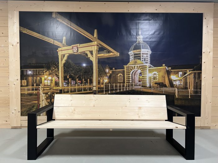 Steigerhouten Loungebank Wesley