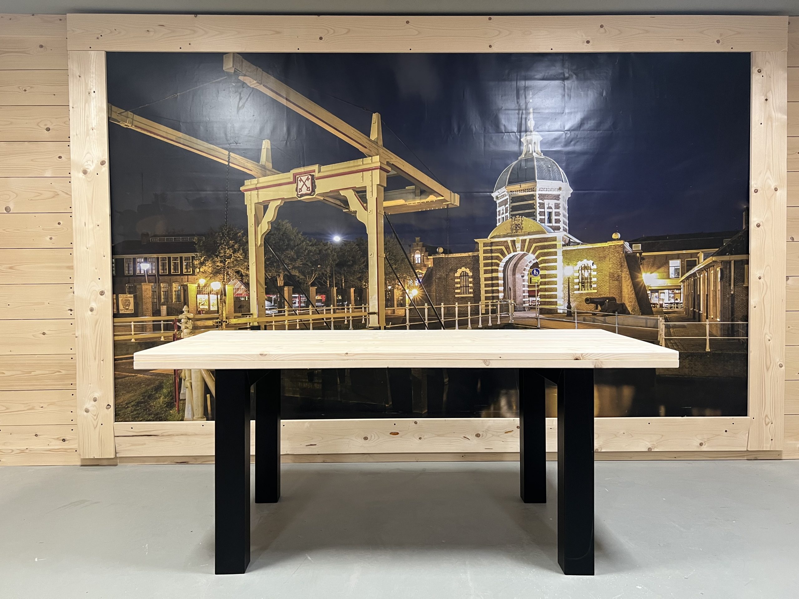 Steigerhouten Eettafel Djazz