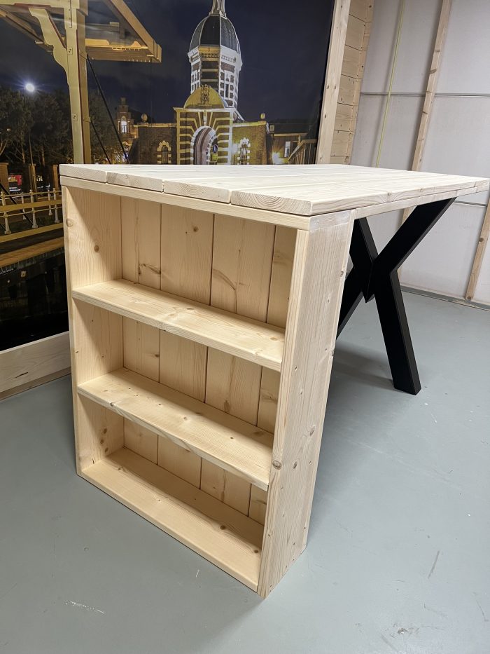 Steigerhouten Bartafel Deluxe