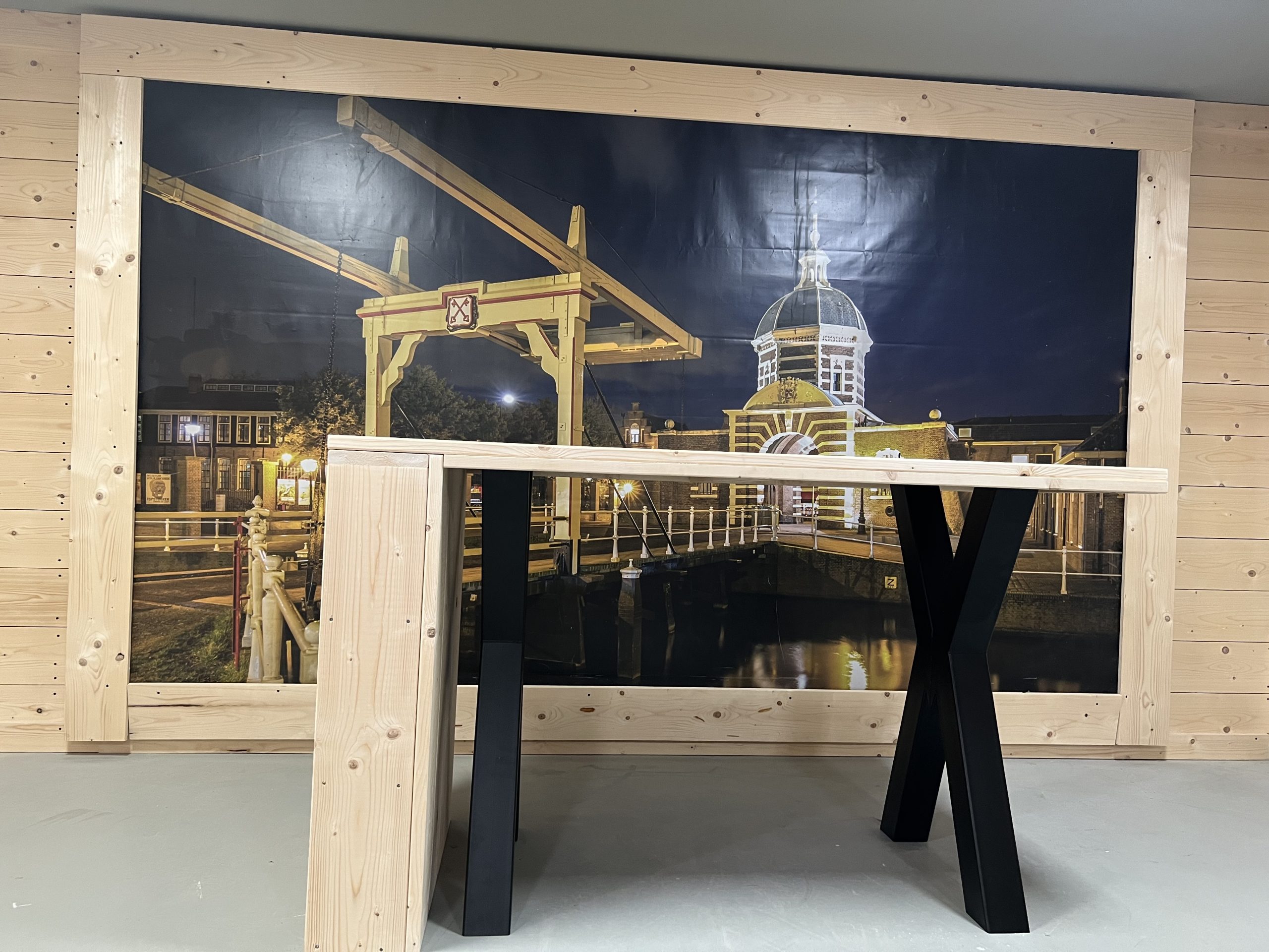 Steigerhouten Bartafel Deluxe