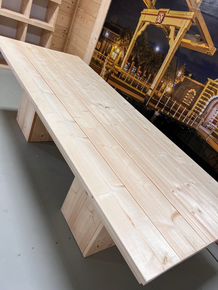 Steigerhouten Tafelblad - Op maat! - Afbeelding 2