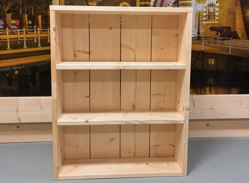 Steigerhouten Boekenkast met achterwand