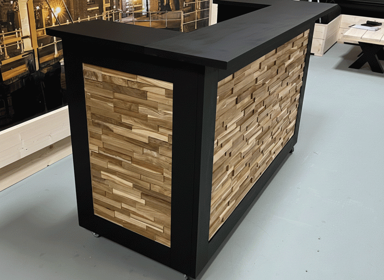 Bar met teak latten design | Design Bar Deluxe | Snelle levering!