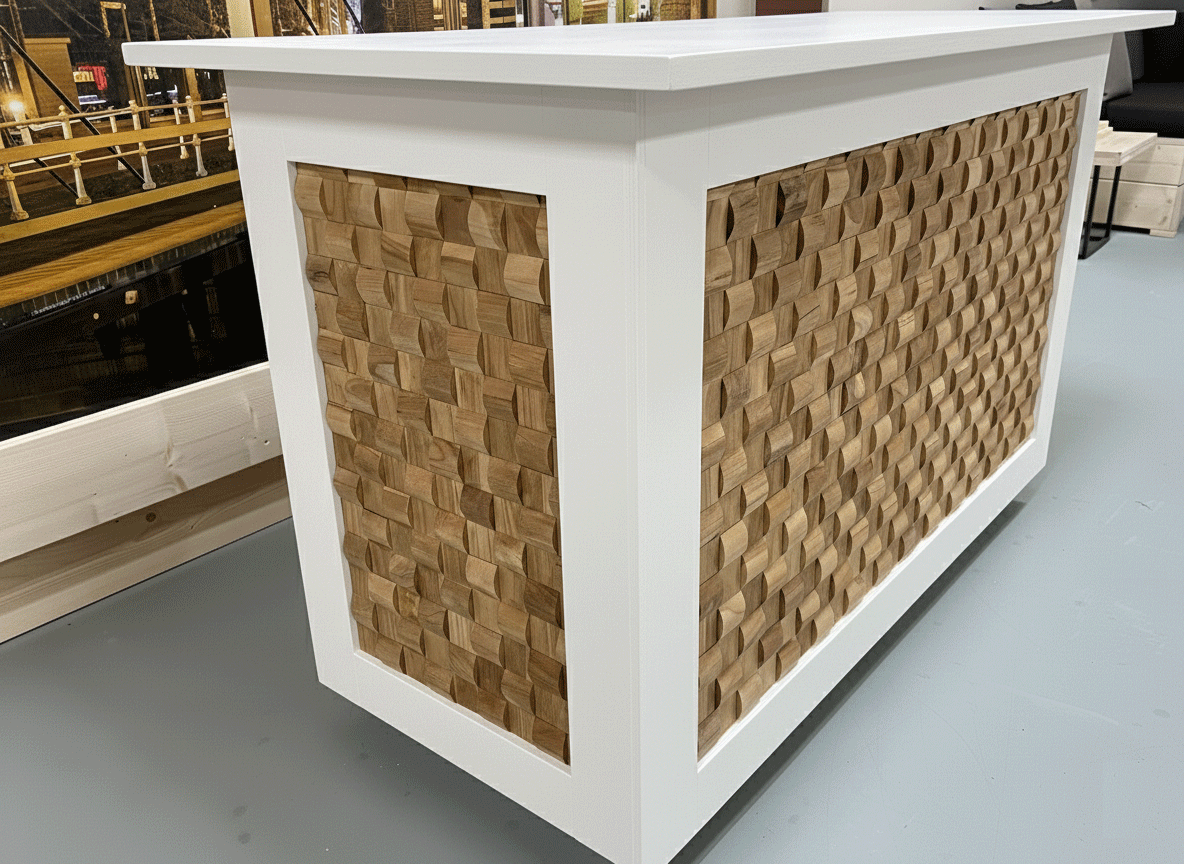 Houten toonbank teak