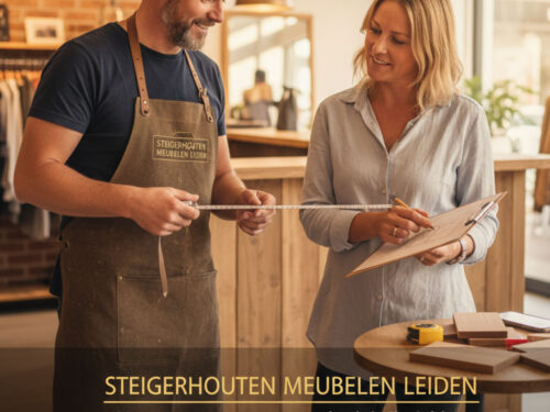 Interieuradvies op locatie voor zakelijke klanten door Steigerhouten Meubelen Leiden.