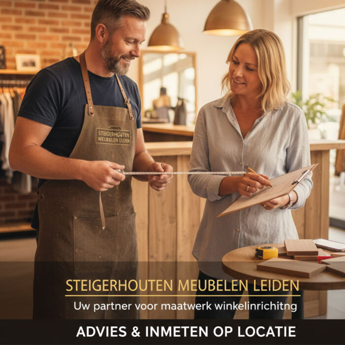 Interieuradvies op locatie voor zakelijke klanten door Steigerhouten Meubelen Leiden.