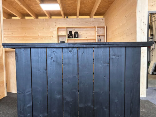 Showmodel Bar Zwart 180 cm - Direct Beschikbaar