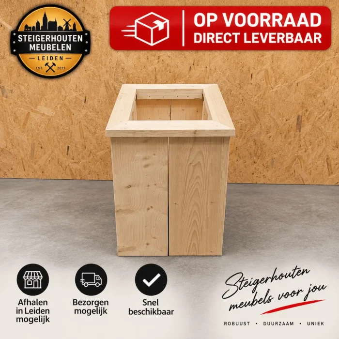 Houten-plantenbak