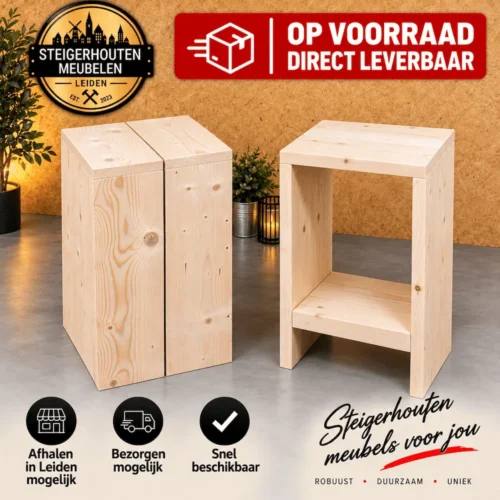Steigerhouten Barkruk