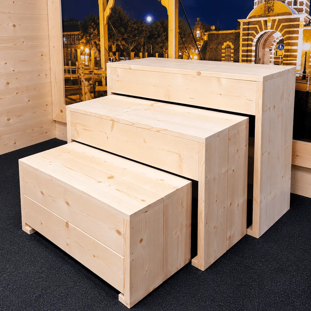 Steigerhouten Plantenkast en Displaykast (2)