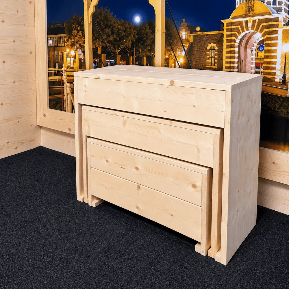 Steigerhouten Plantenkast en Displaykast (3)