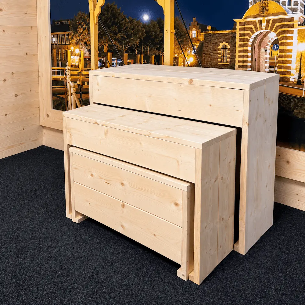 Steigerhouten Plantenkast en Displaykast (4)